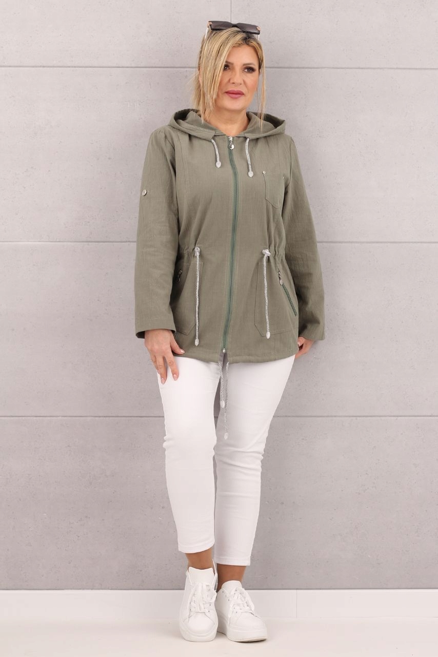 KURTKA PARKA LEKKA BAWEŁNIANA POLSKI PRODUCENT DUŻE ROZMIARY Płeć kobieta