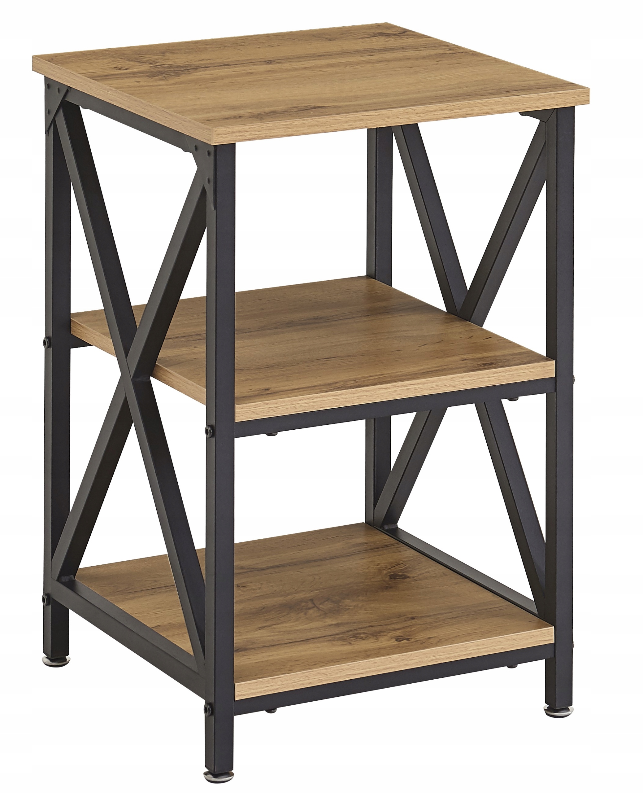 Kávový Stolek Noční Pomocný Regál Retro Loft Industriální 60 CM