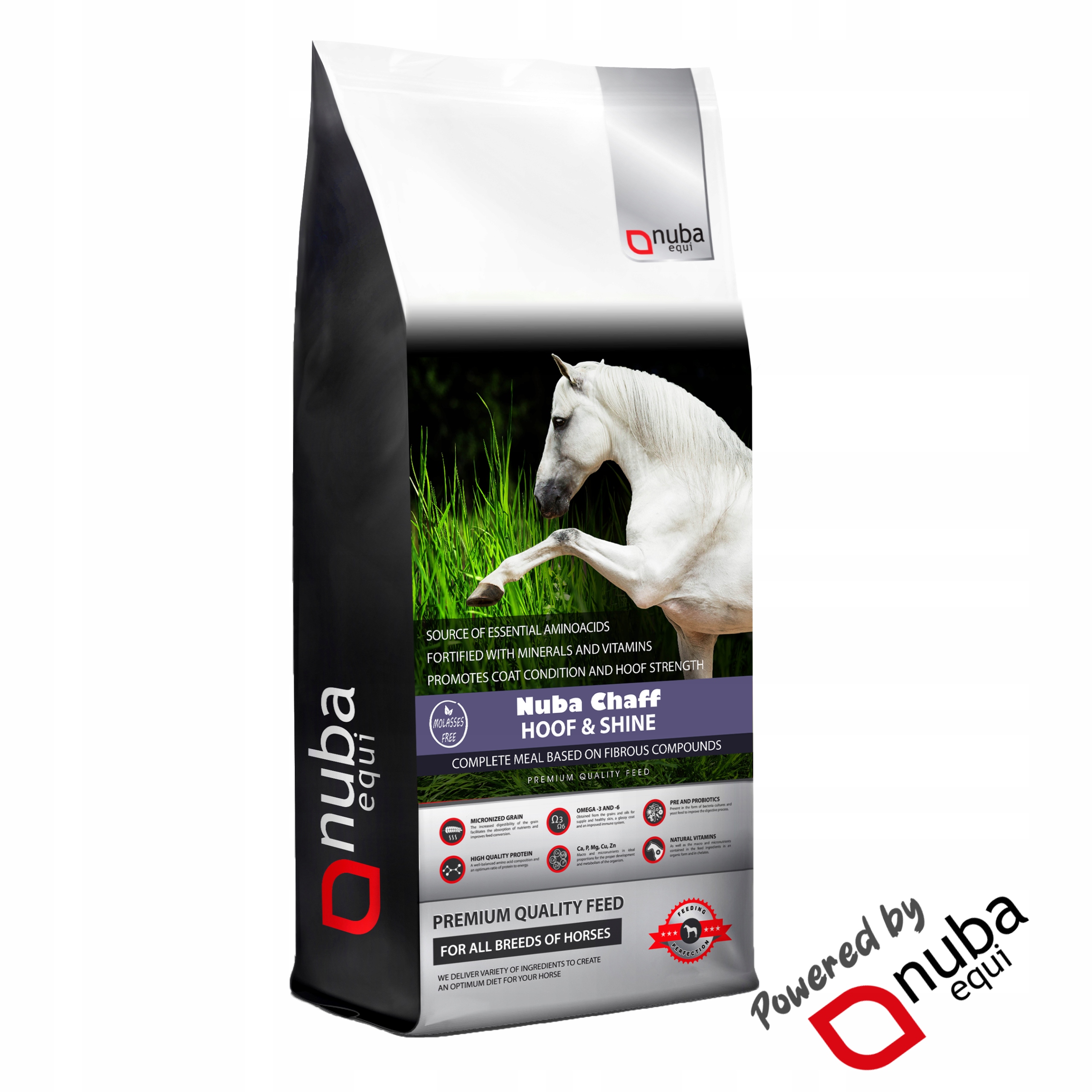 Nuba Hoof & Shine Chaff sieczka wspomagająca wzrost kopyt i skóry 15kg