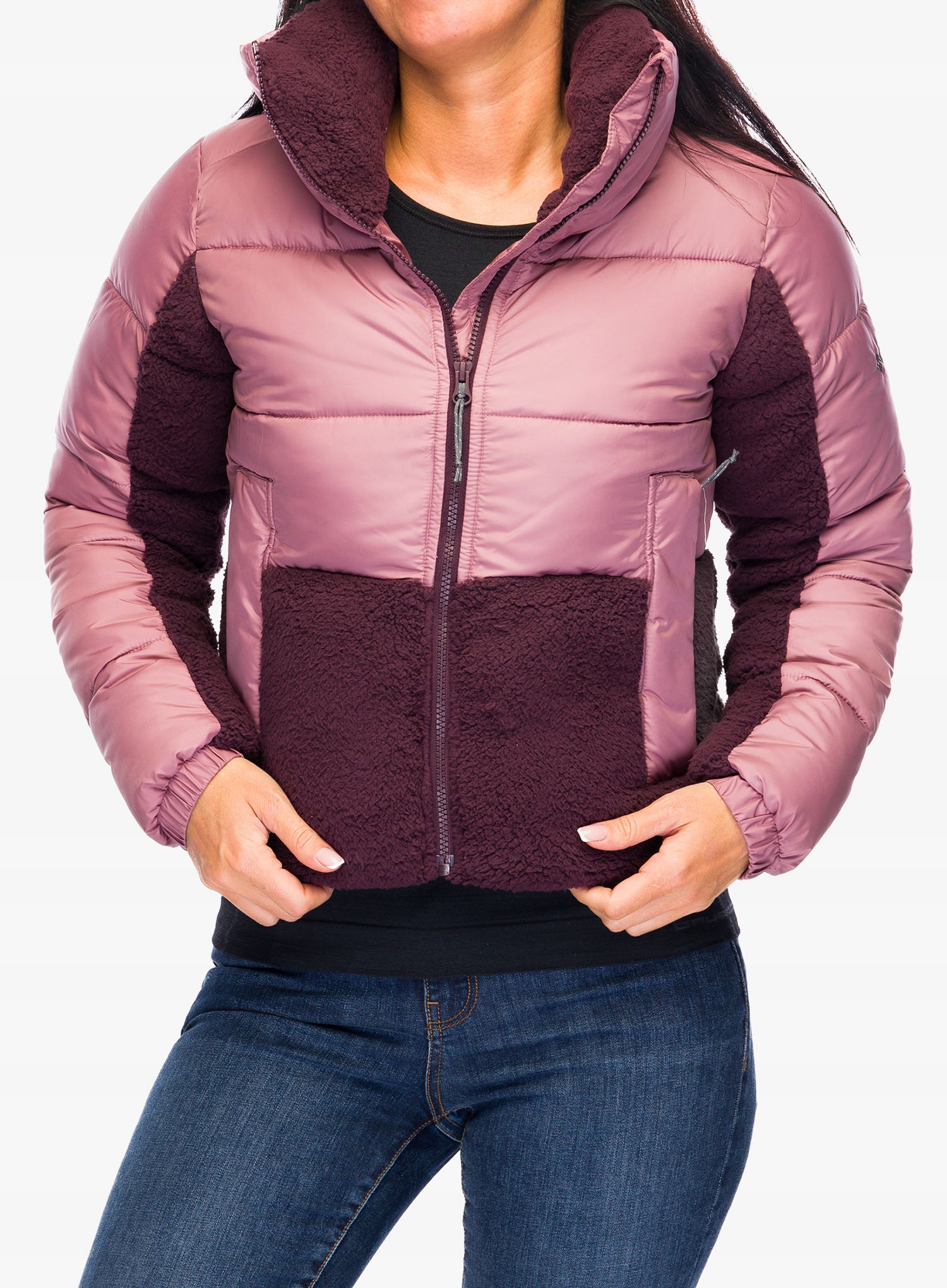 Dámská zateplená bunda Columbia Leadbetter Point II Sherpa Hybrid velikost XL