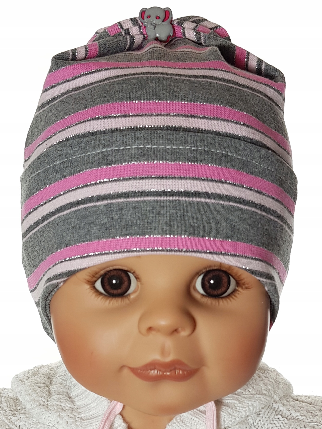 PRODUCENT CZAPKA WIOSNA JESIEŃ WIĄZANA 0-3 LAT 9WZ Marka Kamiś