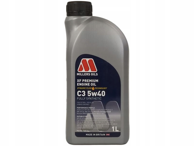

Millers Oils Xf Premium C3 5W40 Sn/cf 1L