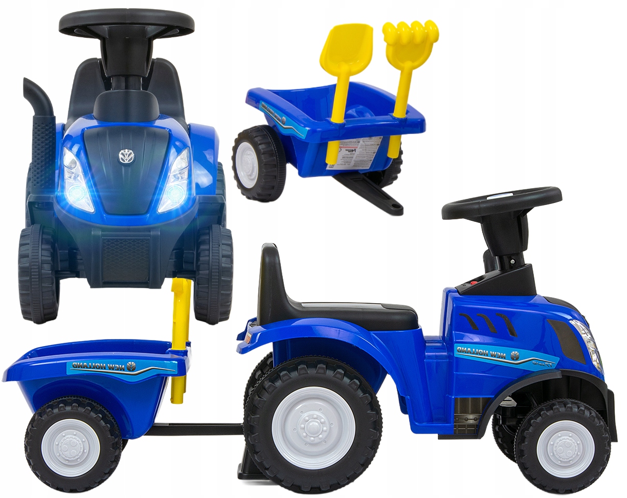 Traktor Dla Dzieci zabawka traktorek jeździk New Holland T7 Traktor Blue