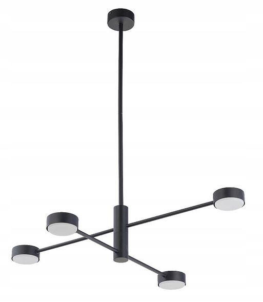 Stropné závesné svietidlo Orbit IV čierny luster Stropné svietidlá do obývačky