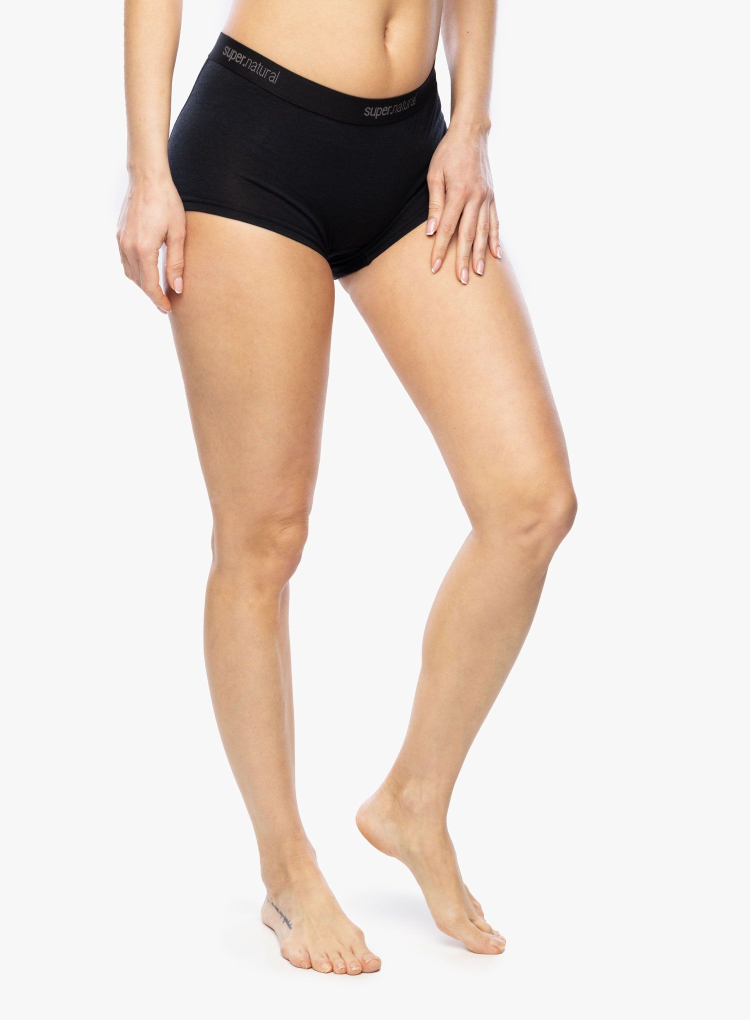 Dámské termo boxerky Super.natural Tundra175 Hipster 2Pack jet black Xs