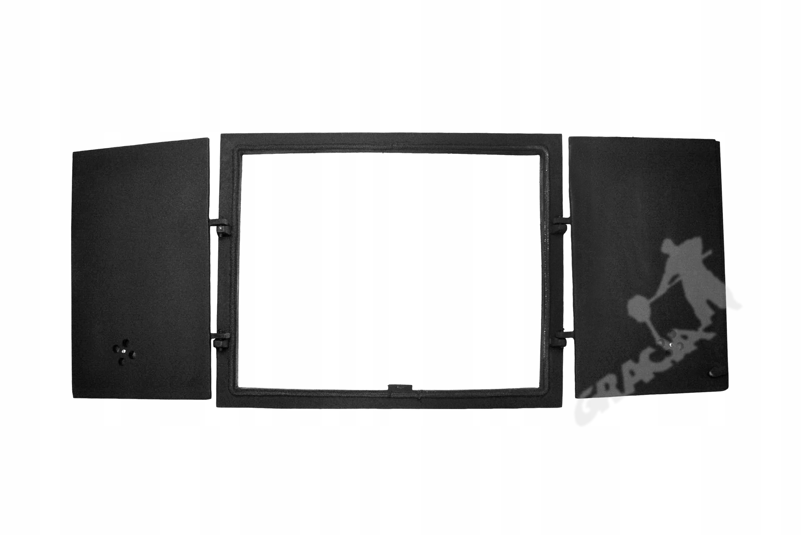 DRZWI B02-44X55 CM+TERM 250C ŻELIWNE CHLEBOWE Materiał żeliwo