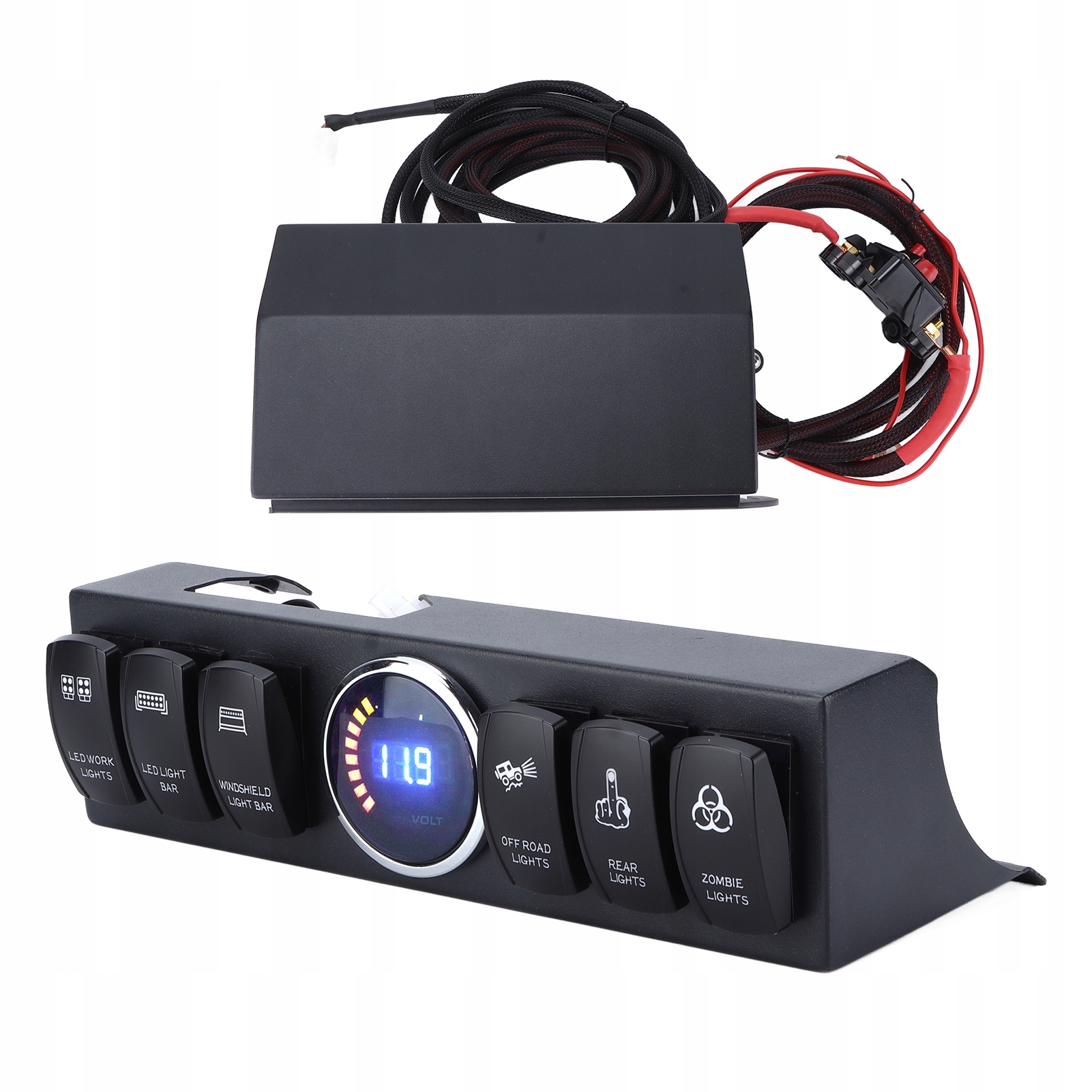 6 Gang Rocker Toggle Switch Panel bezpieczników EAN (GTIN) 7320341122753