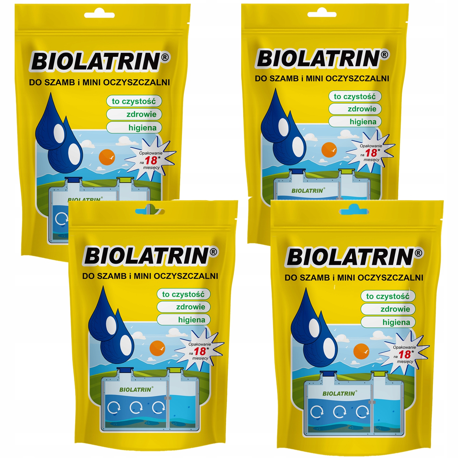 Biolatrin 4 Szt. Bakterie Do Szamba I Oczyszczalni