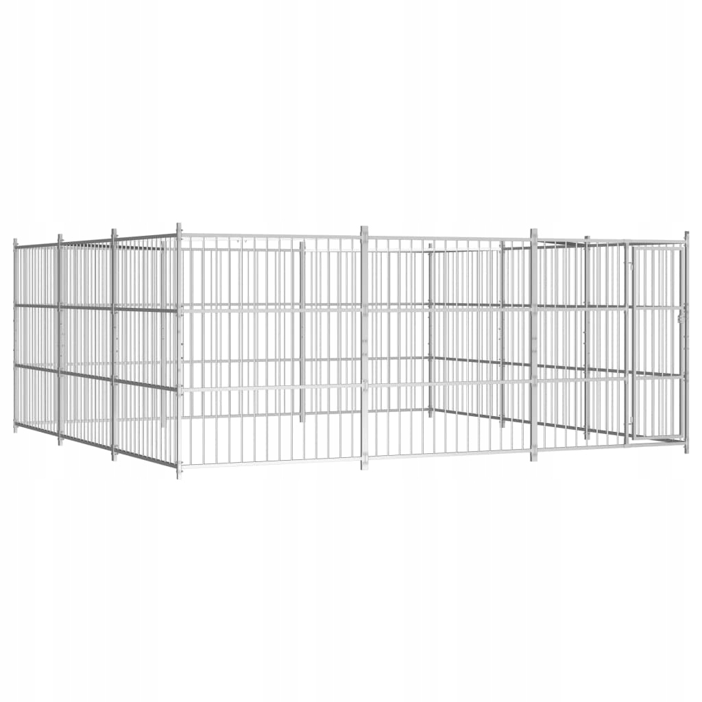Levně Ohrádka kov VidaXL střední pes 50 x 100 x 185 cm