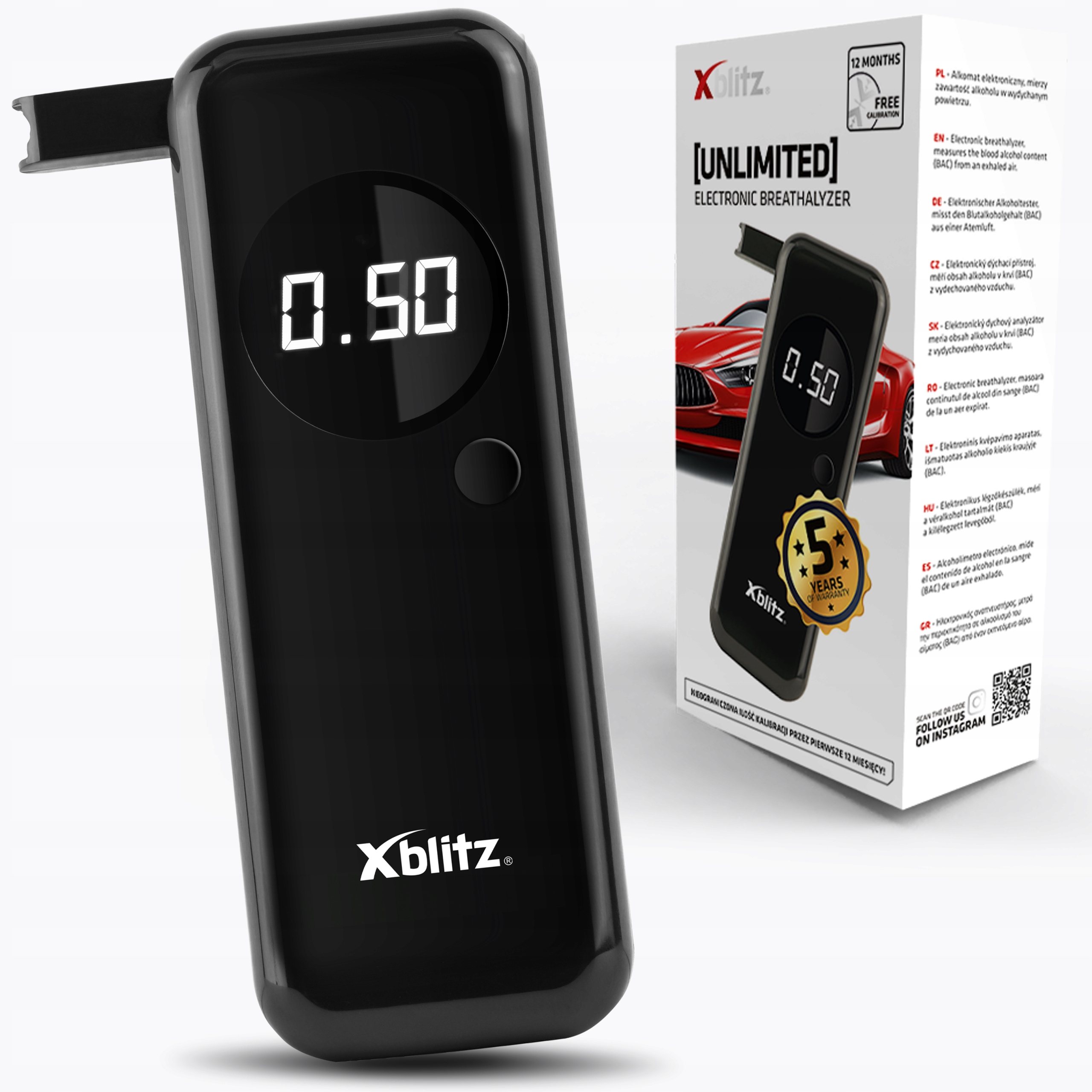 

Alkomat elektroniczny Xblitz Unlimited czarny