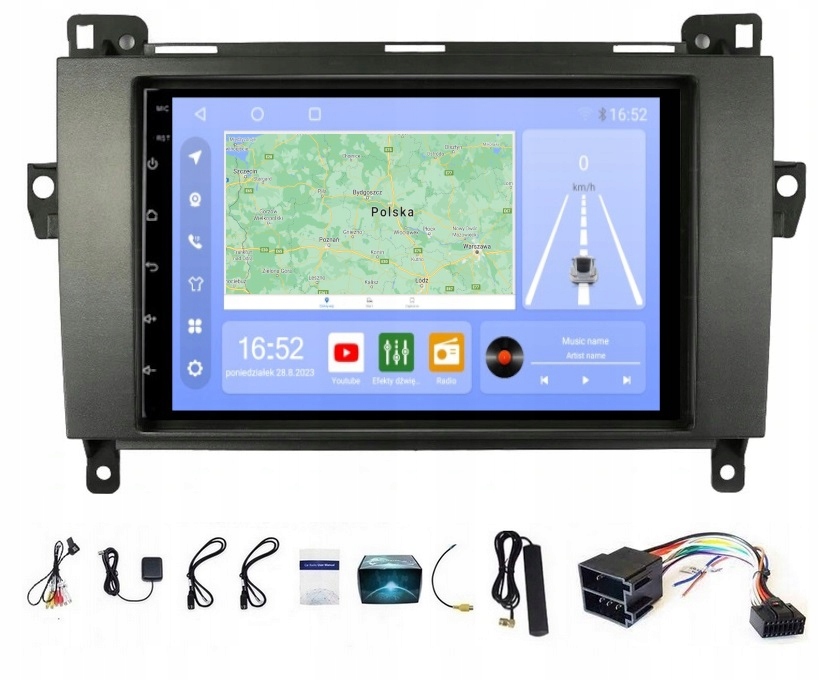 Rádio Android Gps Rds Vw Crafter LT3 2006+ Gps Wifi Usb 8/256GB Modem Sim