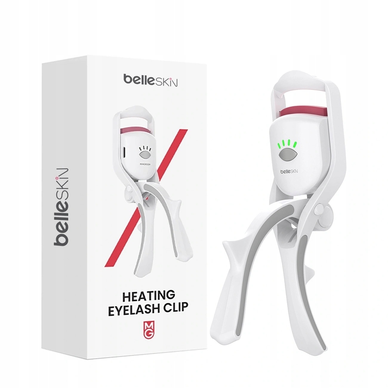 Vyhřívané Kleště Na Řasy Belleskin By Maxgroom BM2310 – Bílé, Kvalitní Provedení