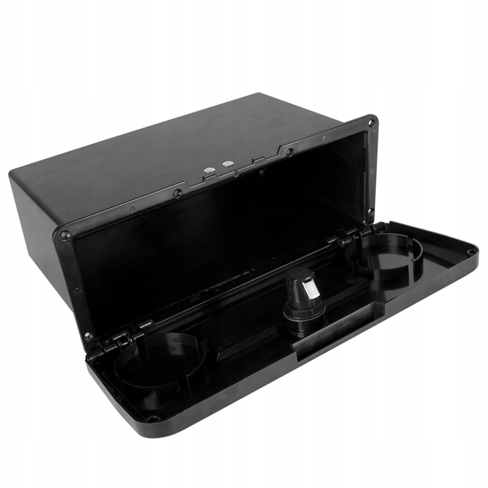 Boat Deck Storage Box Marine Tackle Box Organizer Lockable Glove Box czarny