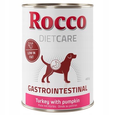 Karma Mokra dla Psa Rocco Diet Gastro Intestinal indyk z dynią 12 x 400 g