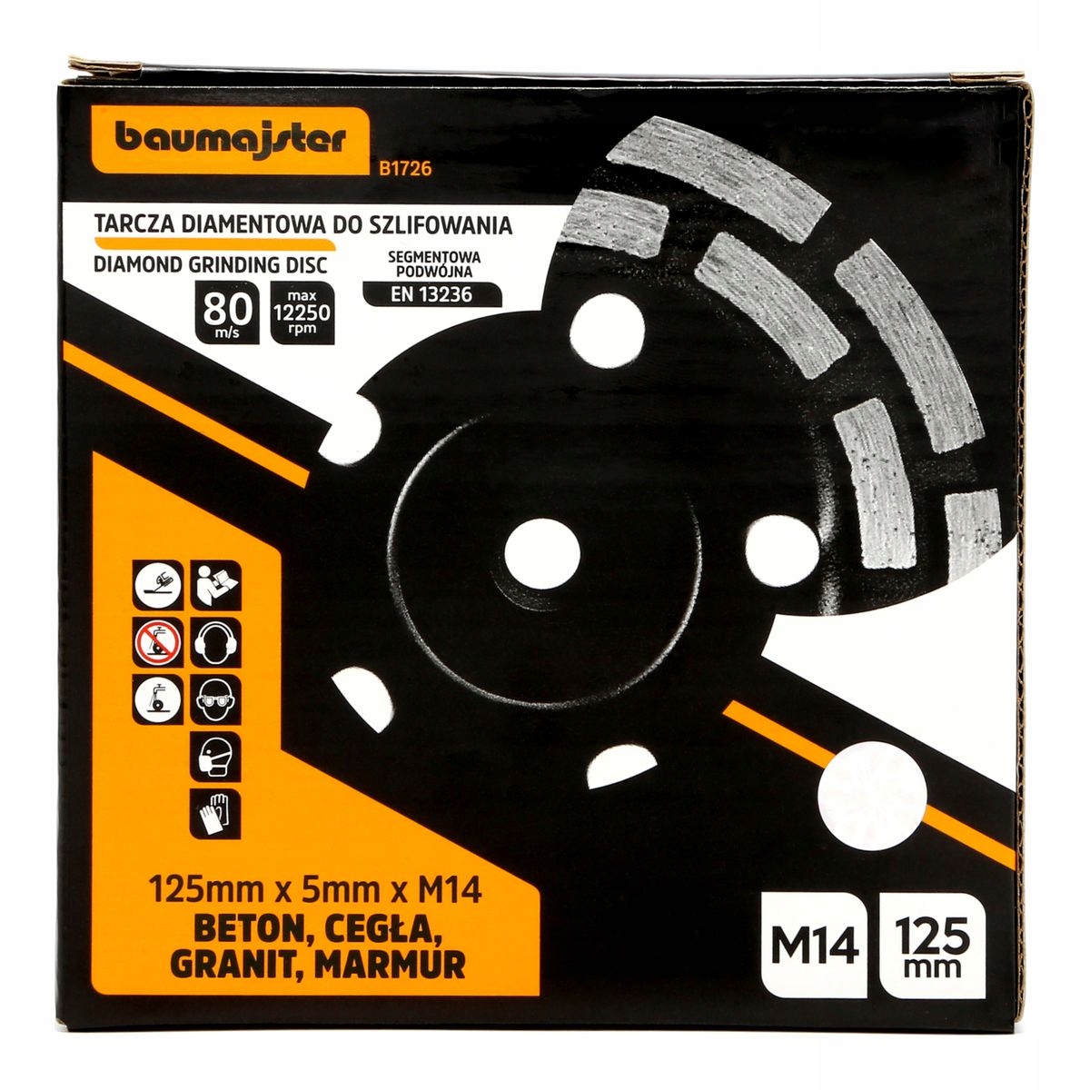 Tarcza diamentowa do szlifowania 125mm beton cegła