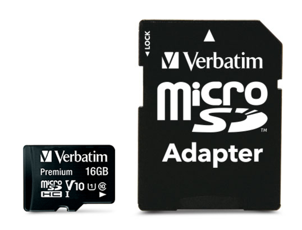 Karta micro SD Verbatim Premium SDHC 16 GB + Adapter 44082 Kod producenta 44082