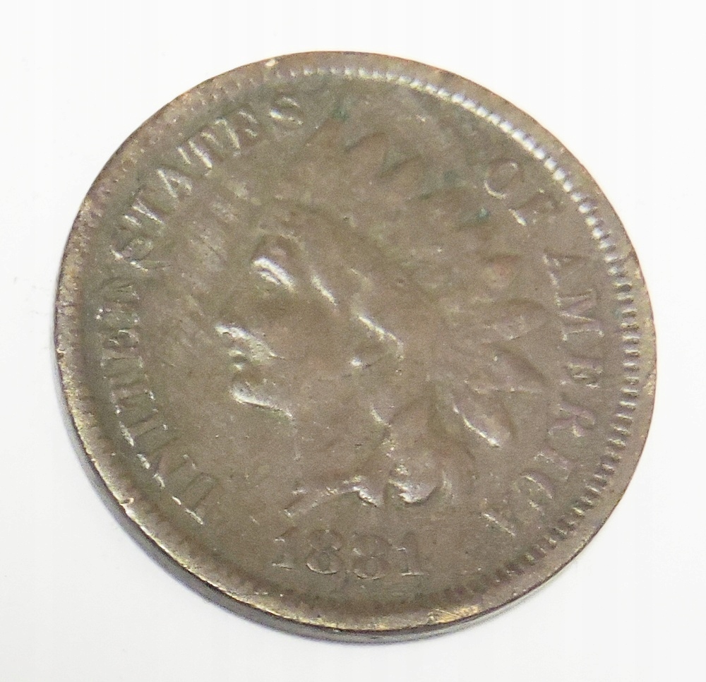 USA 1 cent 1881 Indian Head