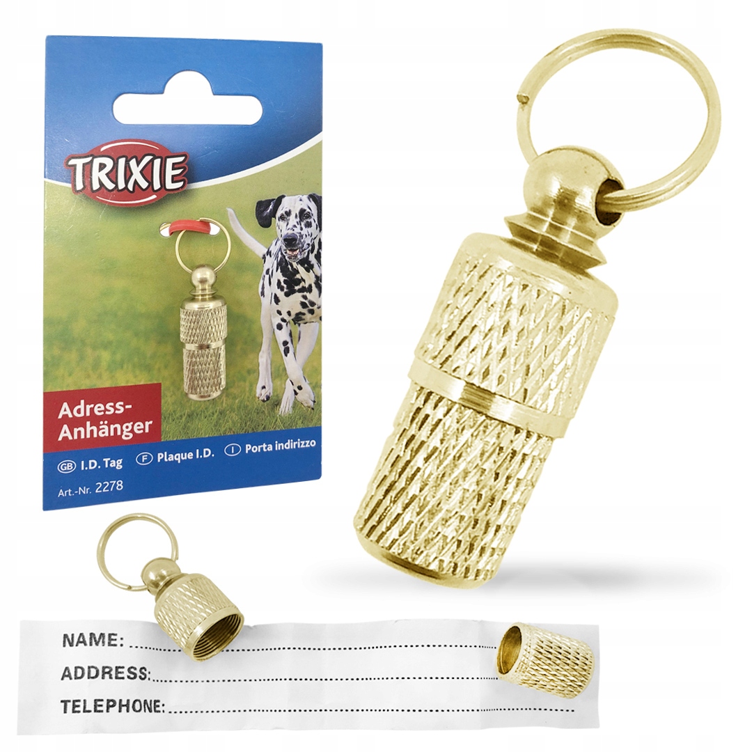 

Adresówka identyfikator dla psa Trixie Metalowa Zł