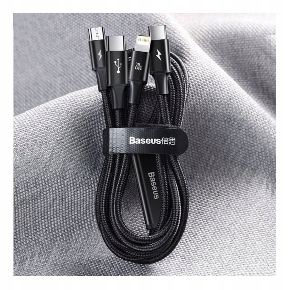 Baseus Kabel 3w1 USB-C Micro Lightning PD 20W 3.5A EAN (GTIN) 6953156204294