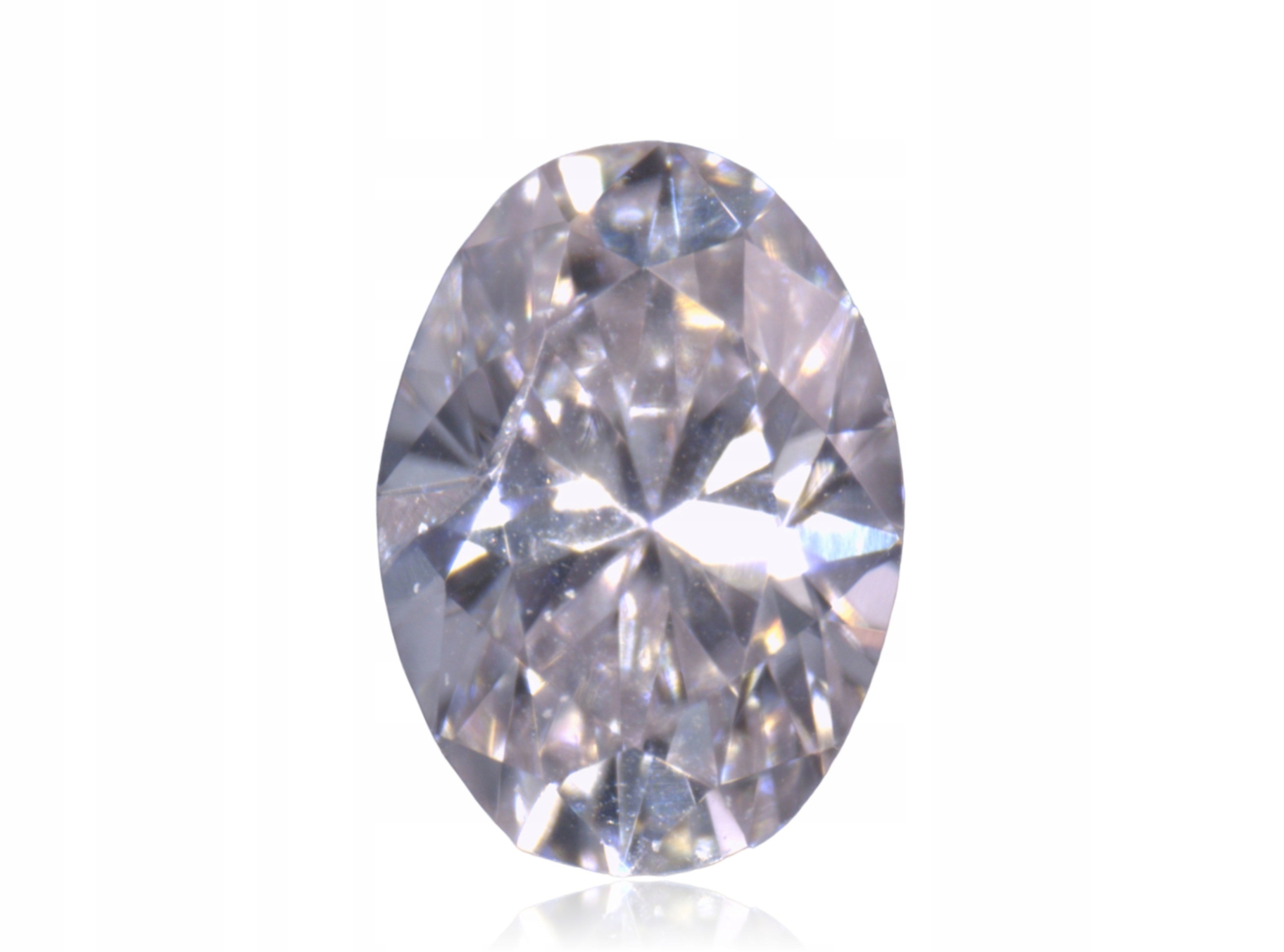 Přírodní Diamant 0.03ct Růžový Ovál VS1 eCertifikát Wbd