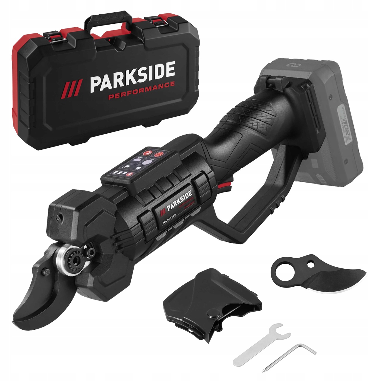 Sekator Akumulatorowy Do Gałęzi Parkside Ppaas B1 20V Zestaw Nożyce Walizka
