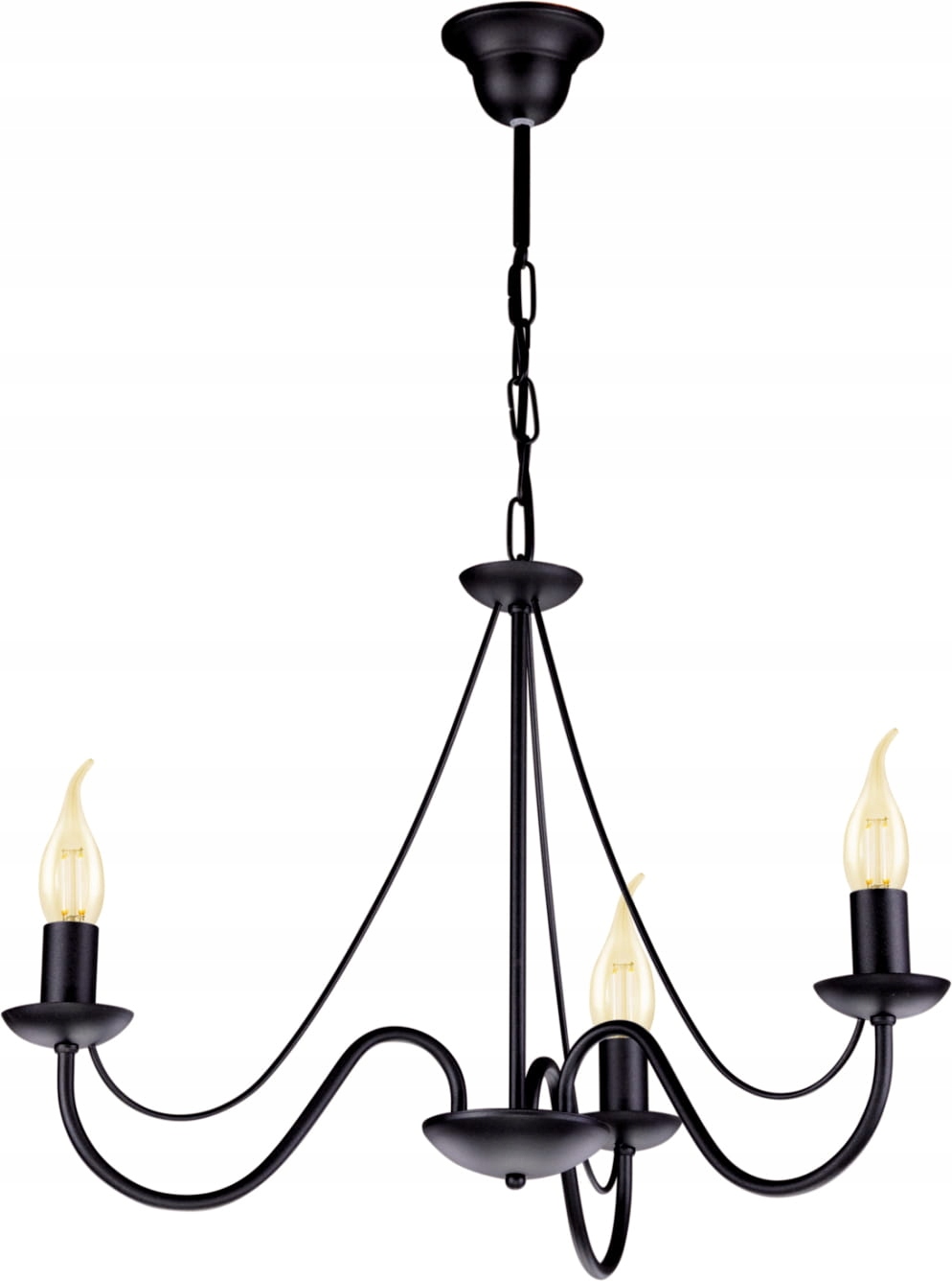 

Lampa wisząca żyrandol Bartez K-3990 Kaja czarny