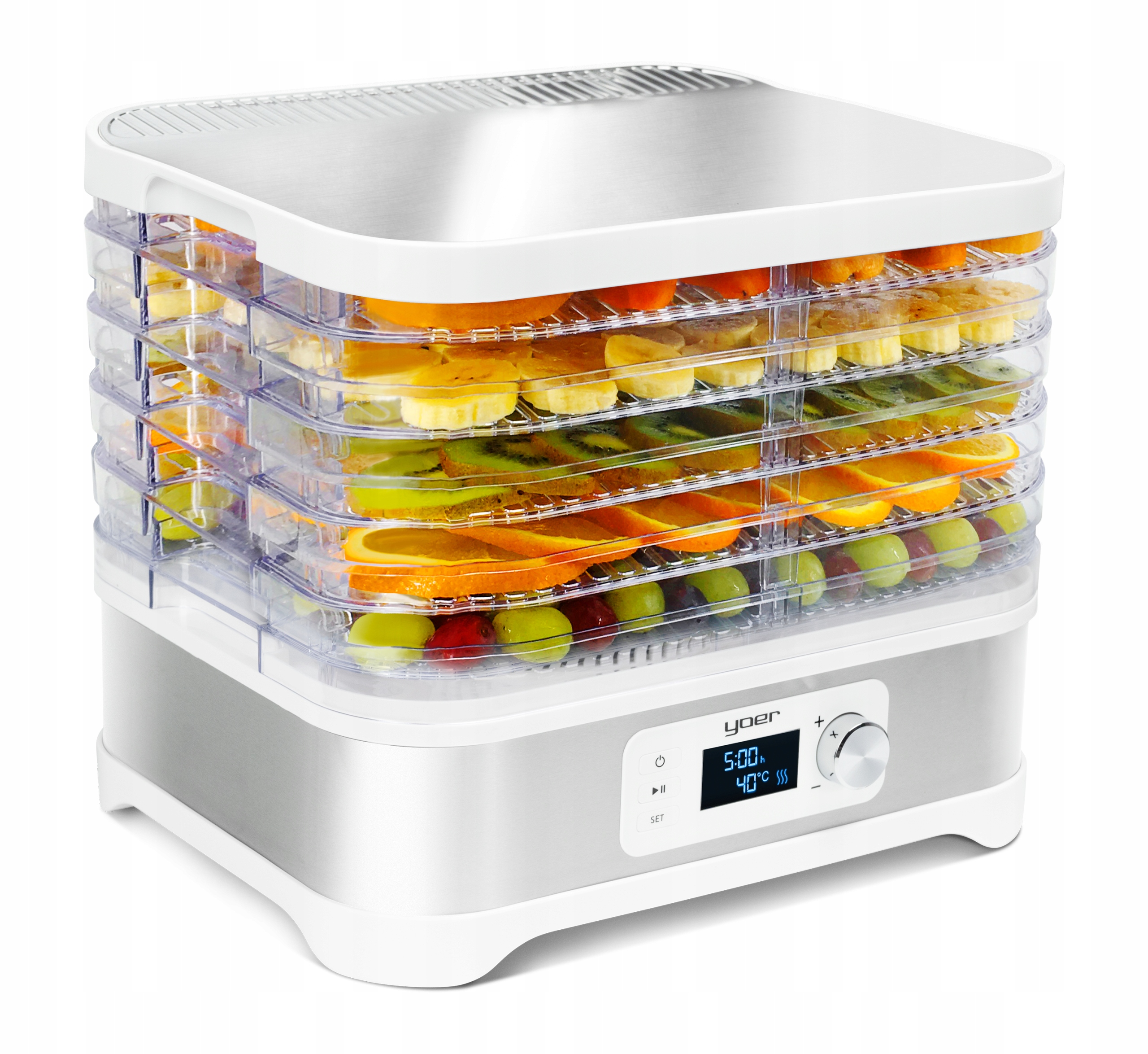 Suszarka do Grzybów OWOCÓW Warzyw Yoer Timer INOX