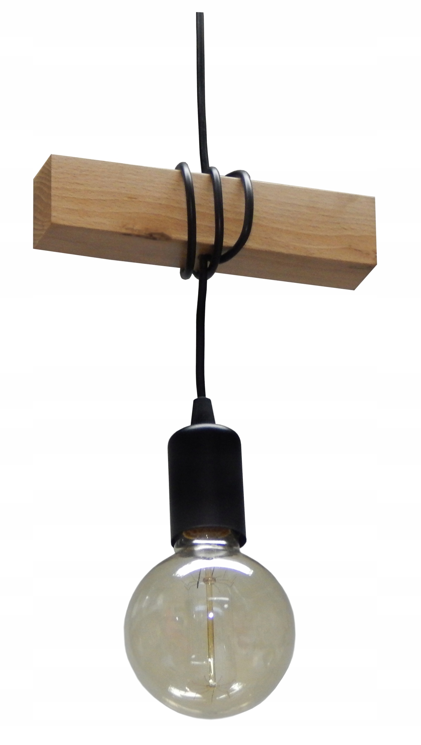

Lampa Wisząca Sufitowa typ:015-1 Loft Drewno E27
