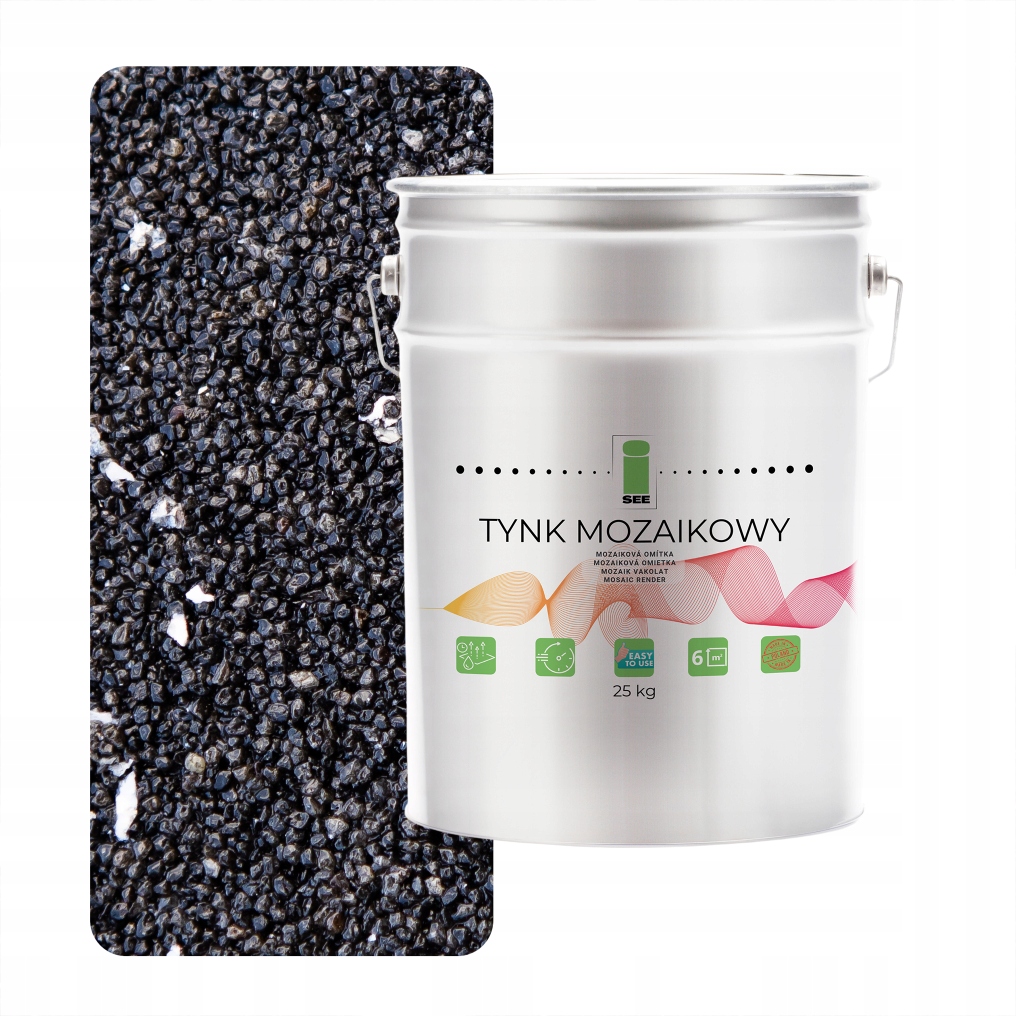 Mozaiková omietka Živý Marmolit Čierna M52 25 kg Mrazuvzdorná Premium