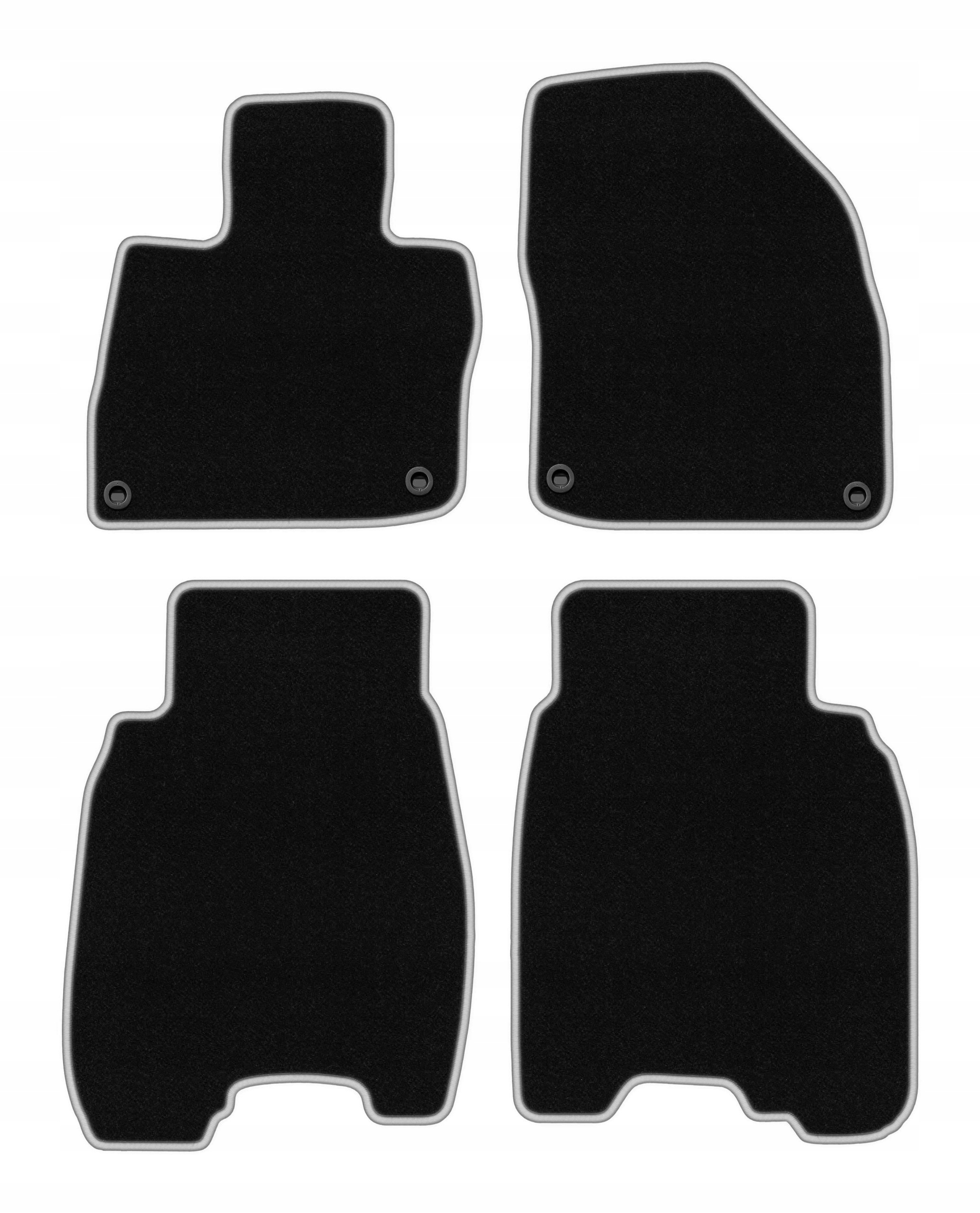 Velurové koberce pro Honda Civic VIII (ufo) 2006-2012 komplet Carlux-silver