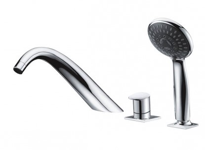 

Bateria Wannowa 3-OTWOROWA Stojąca Nawannowa Chrom