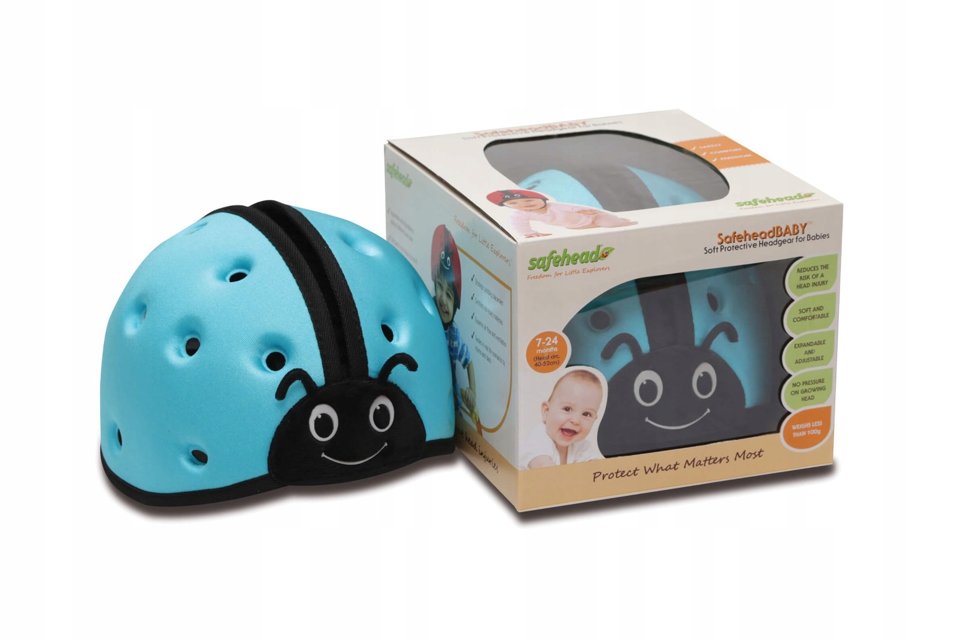 SAFEHEAD Kask ochronny do nauki chodzenia 7-24 msc Kod producenta SH-1411-W2