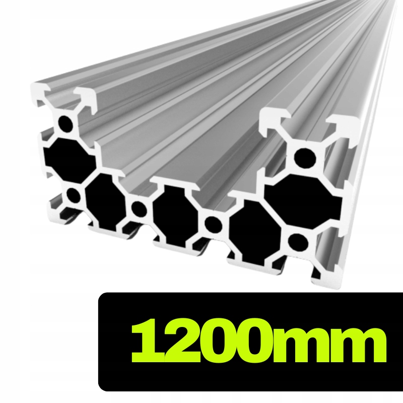 Hliníkový profil C-beam V-slot stříbrný o délce 120 cm