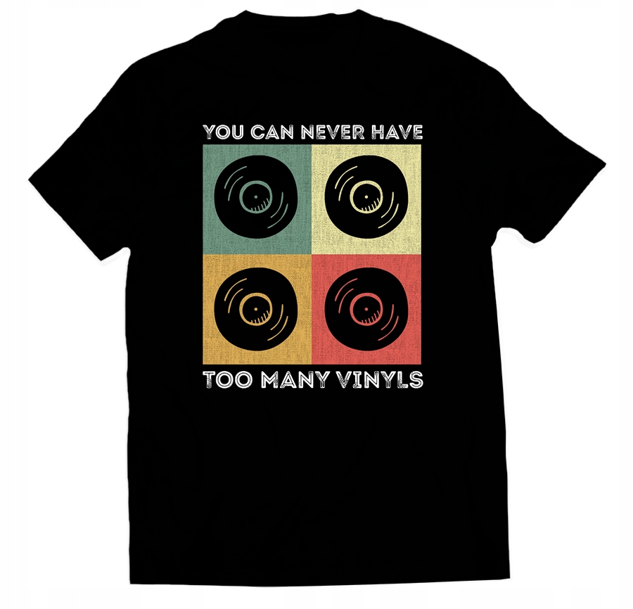 

Koszulka Muzyczna Tshirt Płyty Winylowe 5XL