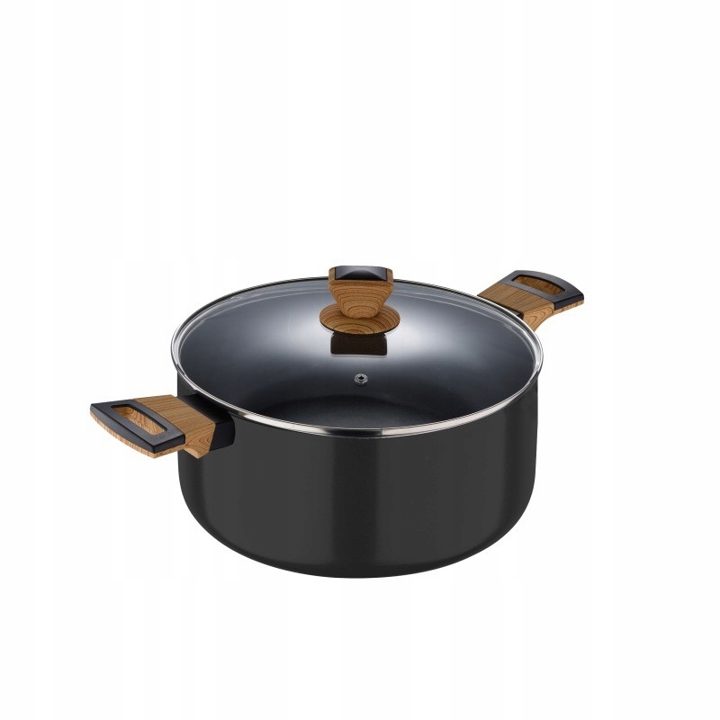 Pekáč s nepriľnavým povrchom a pokrievkou 28 cm Earth Black