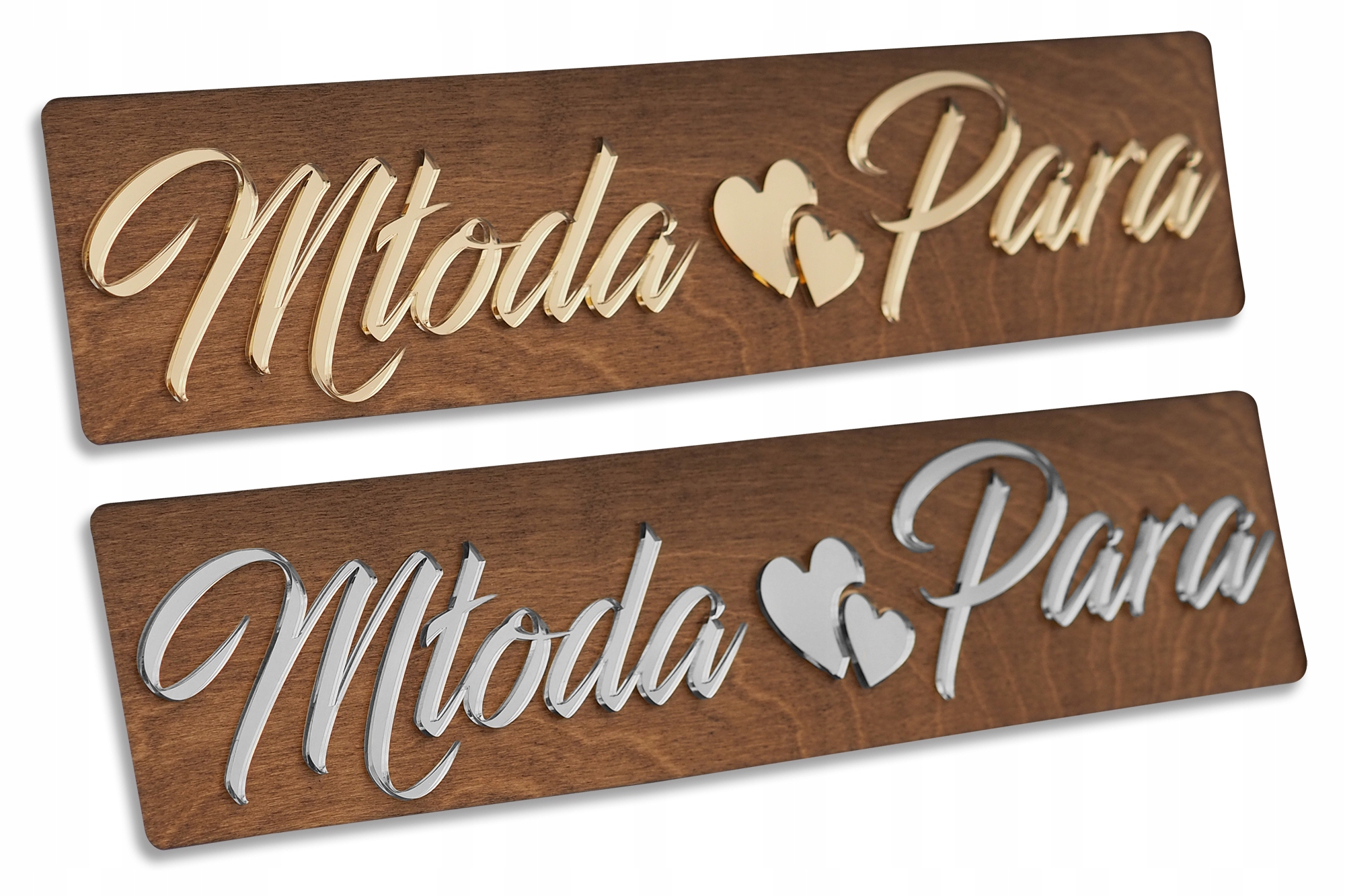 RUSTYKALNE Tablice Ślubne do ramek rejestracyjnych