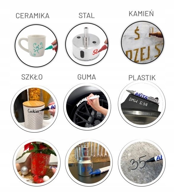 Marker budowlany lakierowy olejny ZIELONY Rodzaj permanentny