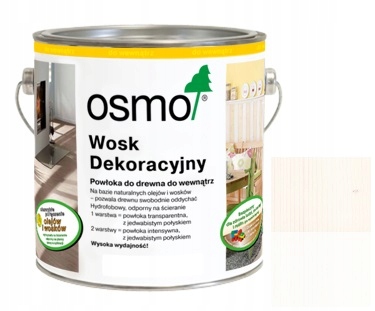 Osmo 3186 2,5L Dekoratívny vosk Matný Biela **wawa