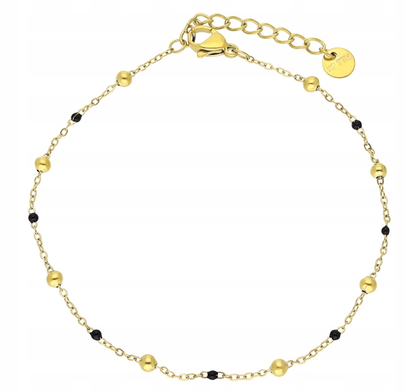 BRANSOLETKA ZŁOTA KULKI KORALIKI STAL 316 L TTM Marka Inna marka
