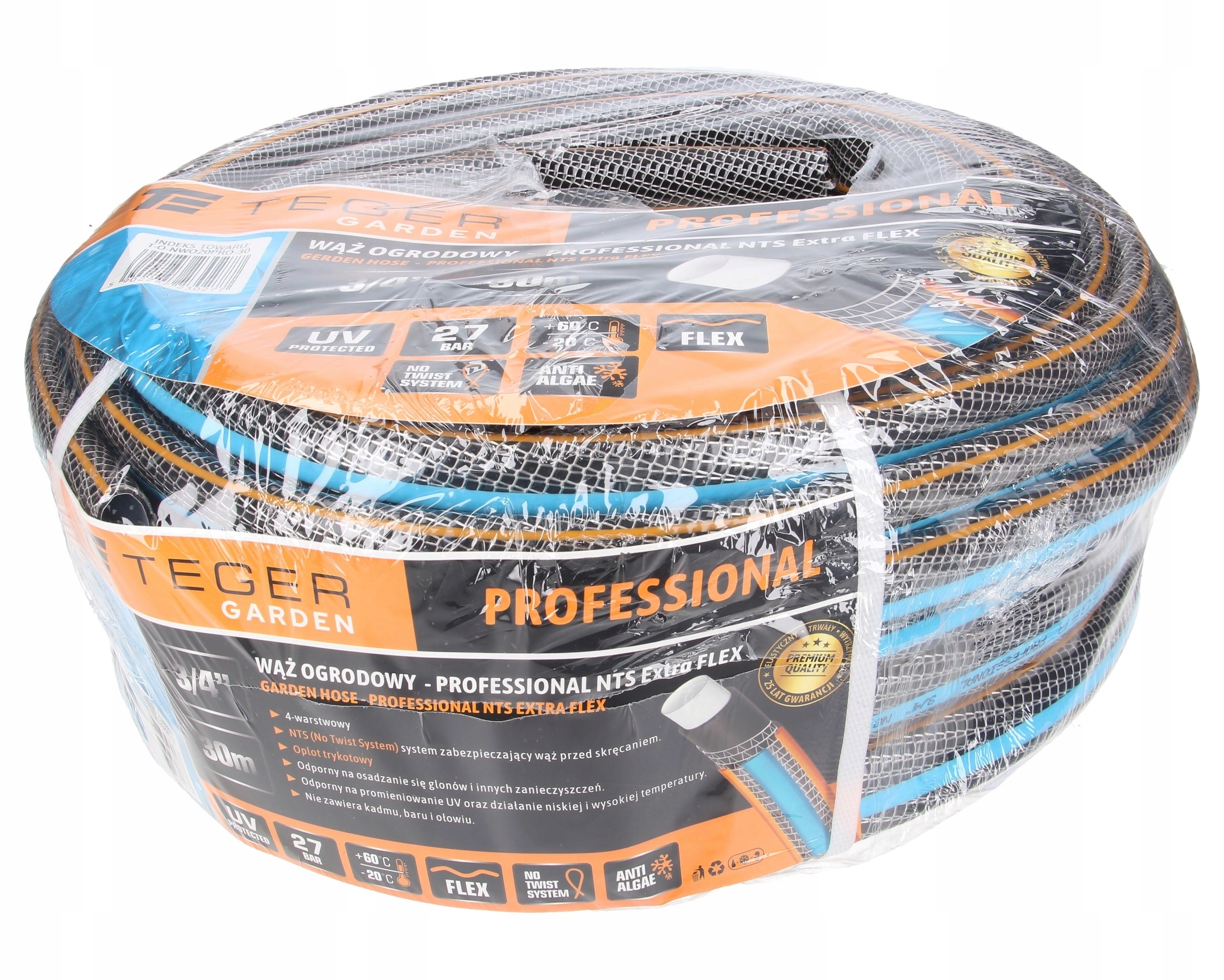 Zahradní hadice 3/4" 30 m Teger Professional Nts Extra Flex