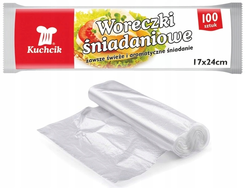 

Woreczki śniadaniowe mocne 17x24 Kuchcik x 100szt