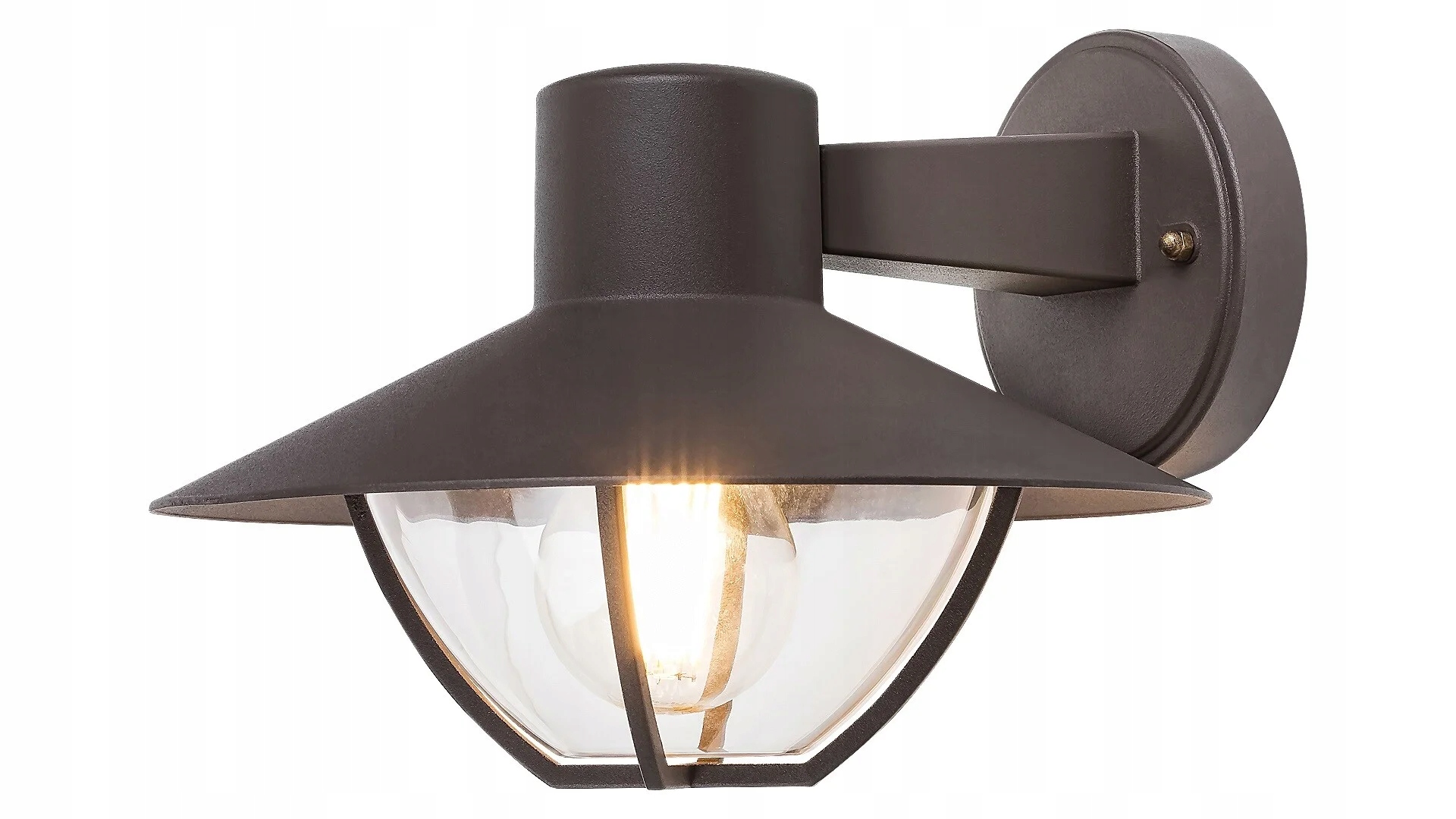 Venkovní nástěnné zahradní svítidlo Rabalux, tradiční hnědá barva, IP44