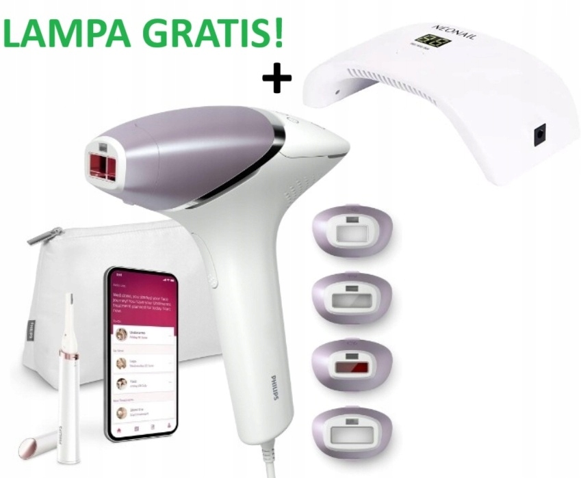 Depilator laserowy Philips Lumea Ipl 8000 Series BRI949 Trymer Lampa