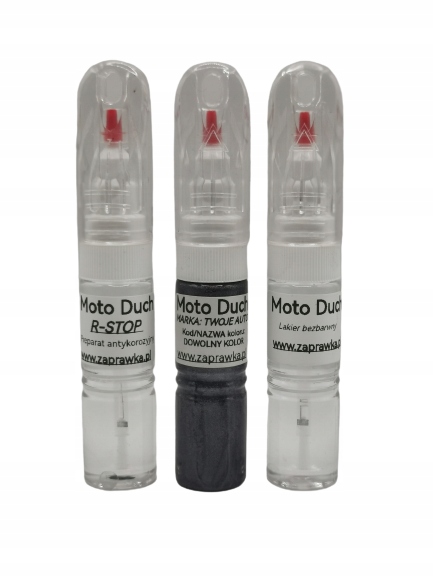 ZAPRAWKA PODKŁAD LAKIER KLAR ZESTAW DO RYS I RDZY