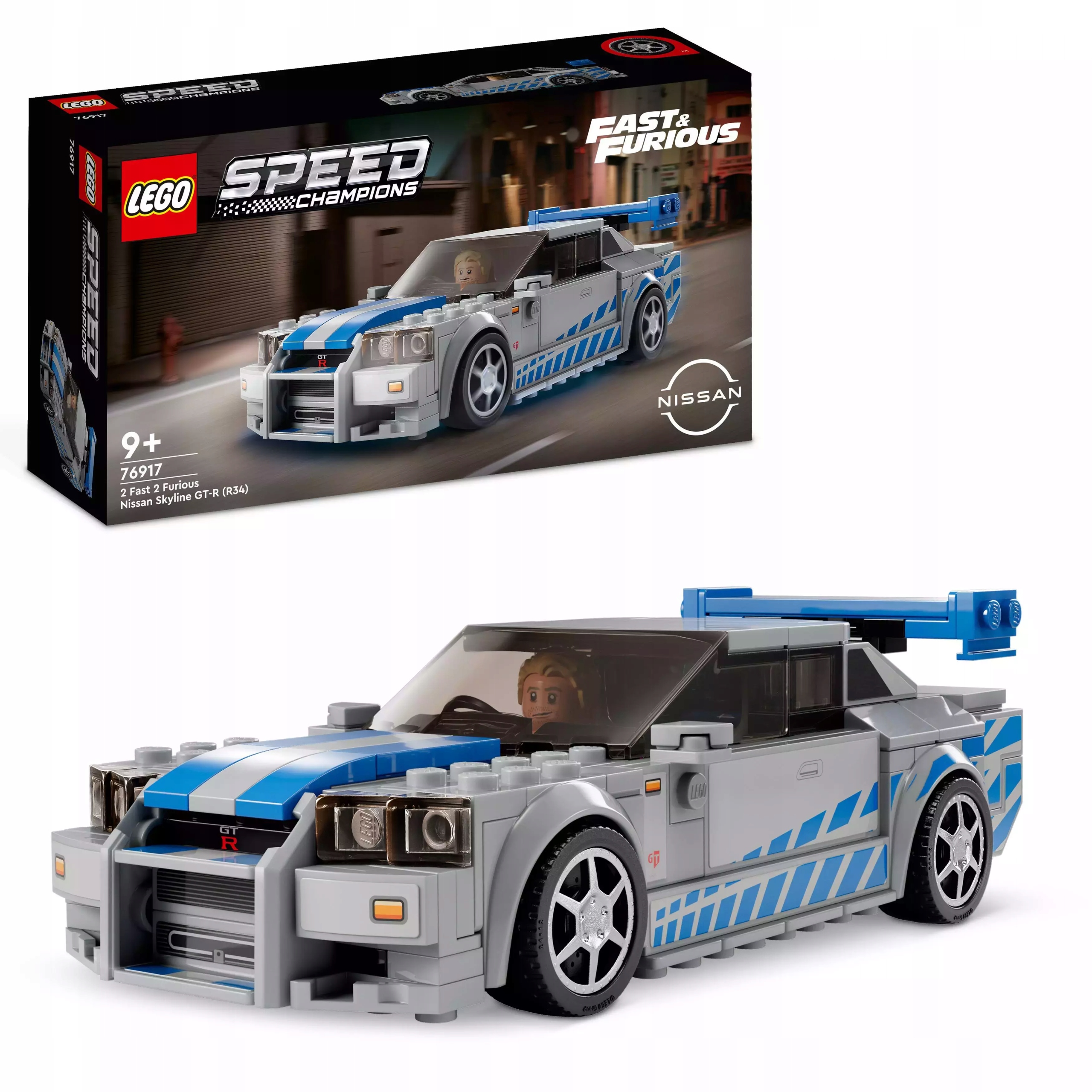 Lego Speed Champions Nissan Skyline Gt-r (R34) z filmu „Příliš rychlí, příliš zběsilí