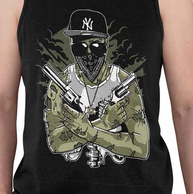 TANK TOP HORROR/ROCK GANGSTA ZOMBIE Marka inna