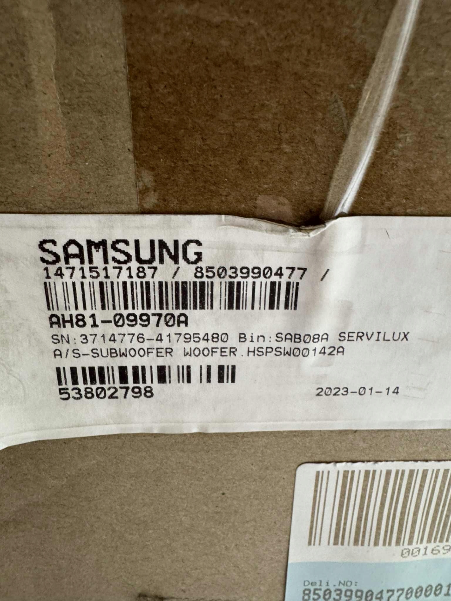 Subwoofer Samsung AH81-09970A