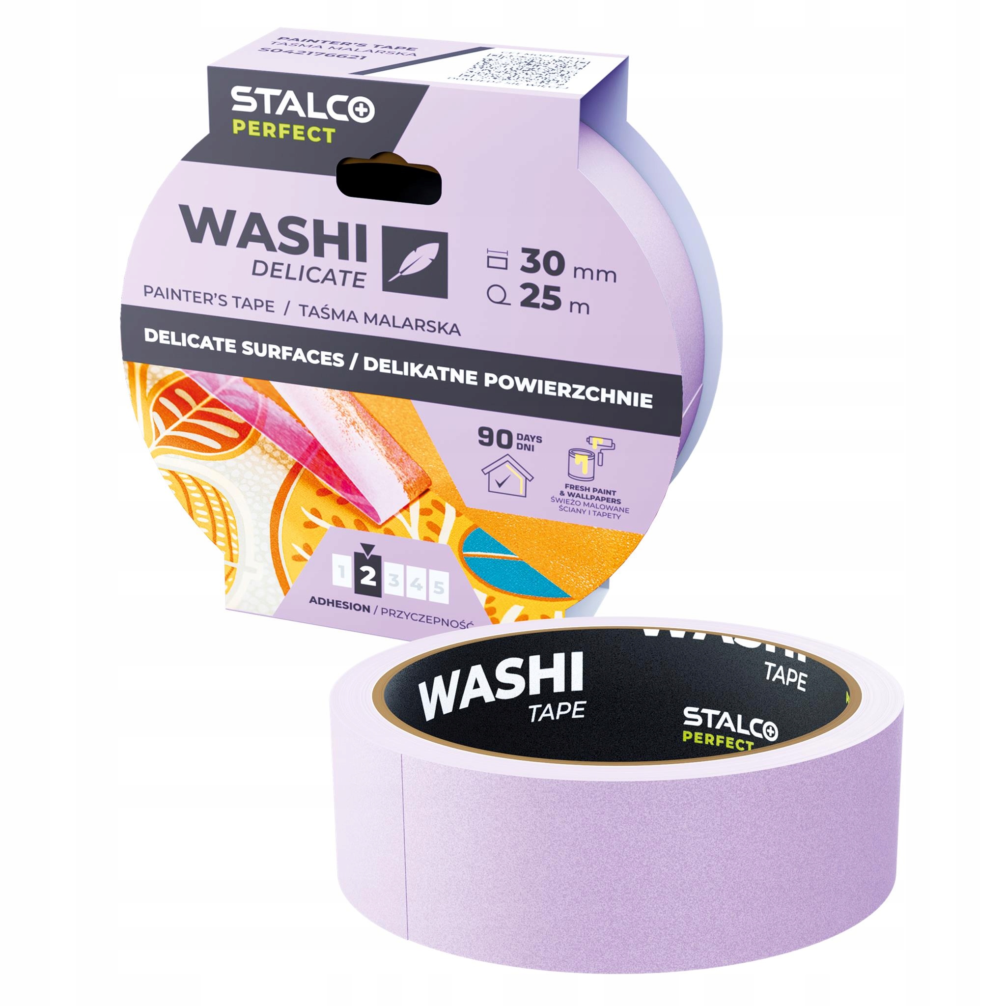 STALCO TAŚMA MALARSKA WASHI DELIKATNA 38 x 25 m