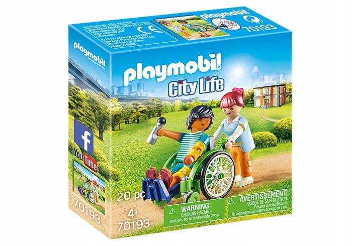 

Playmobil 70193 Pacjent na wózku inwalidzkim