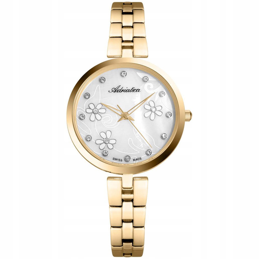 Dámské hodinky Adriatica A3741.114FQ Zirkony zlaté